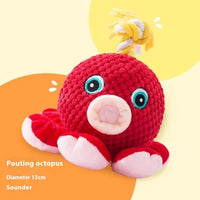 HKM-4498621 Durable Bite-Resistant Dog Toy with Sounds - Variety of Fun Designs