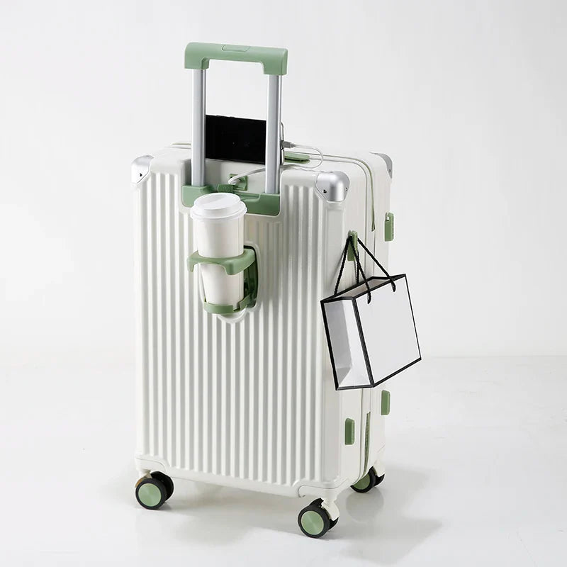 HKM-449875 Soft Carry-On Luggage Set with Spinner Wheels for Travel
