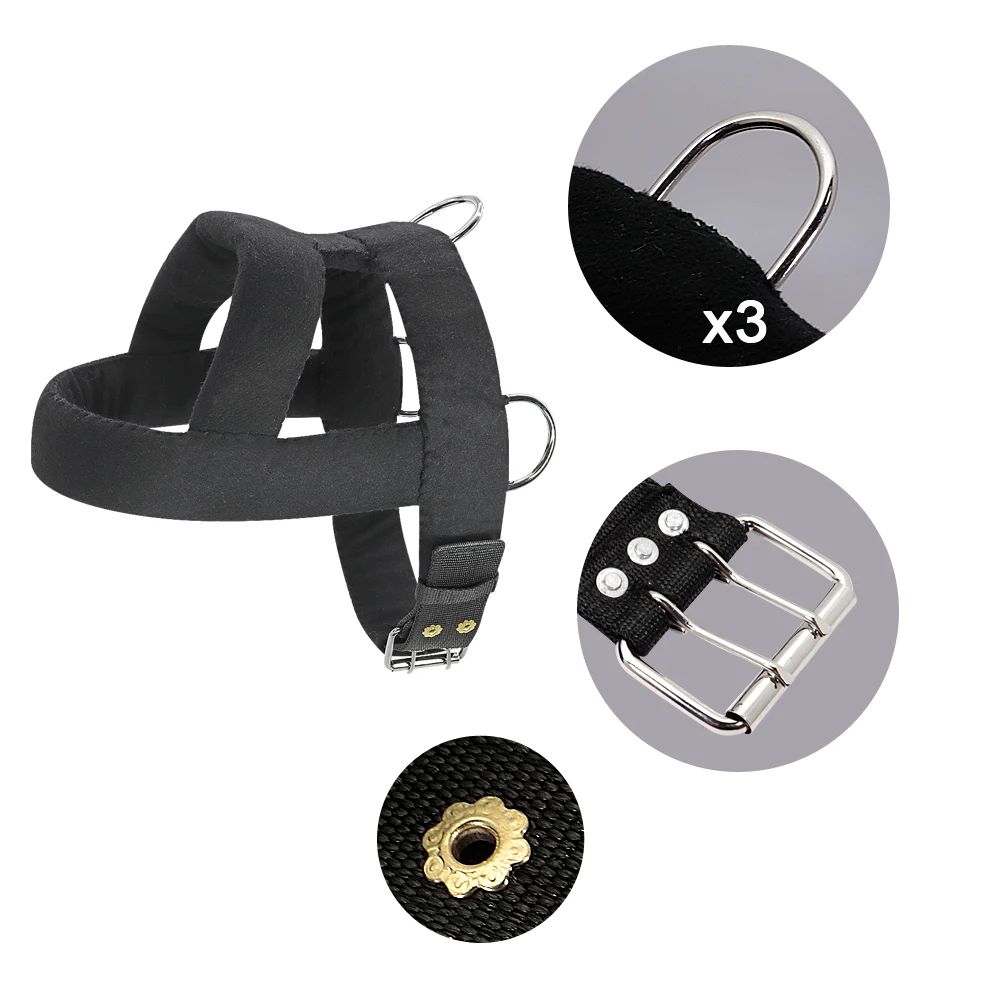 HKM-4499261 Soft Padded Weight Pulling Harness for Dogs, Adjustable Chest Strap (58-80cm)