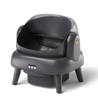 HKM-449939 Automatic Self-Cleaning Waterproof Cat Litter Box with App Control - Stainless Steel, Large Capacity, Oval Shape