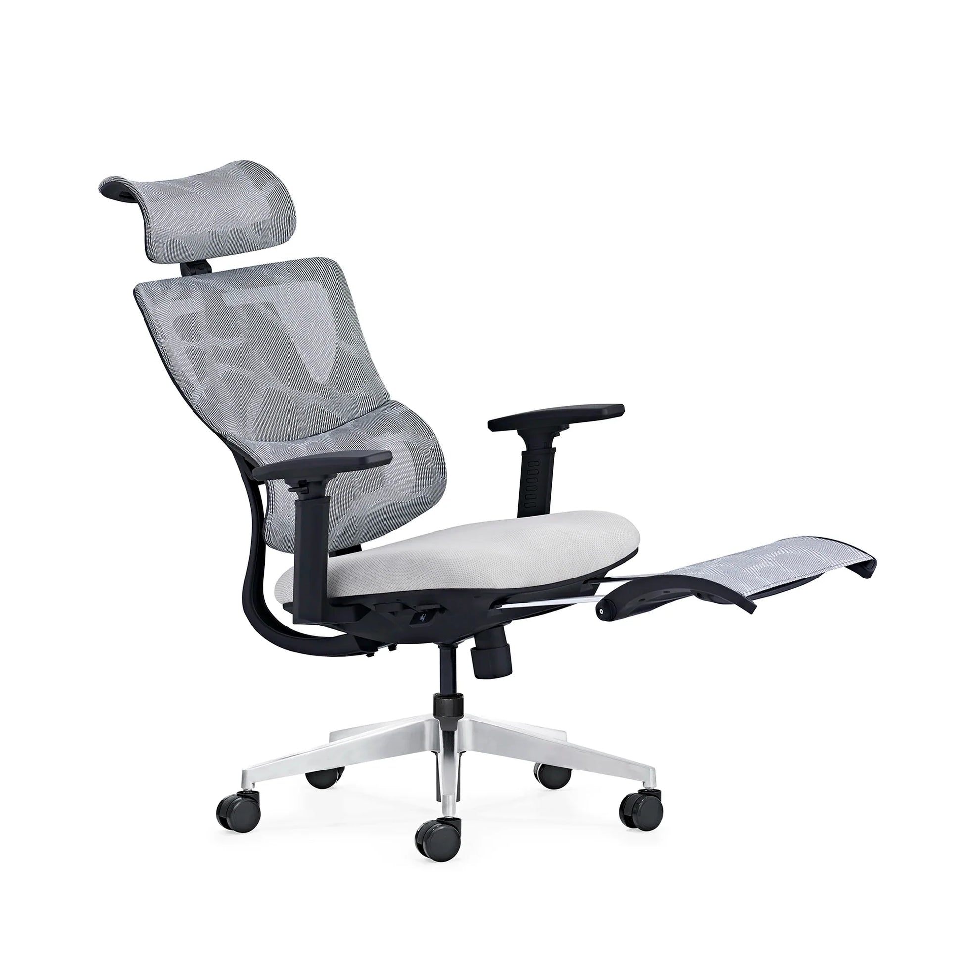 HKM-449939 Ergonomic High Back Mesh Office Chair with Adjustable Footrest and 3D Armrests