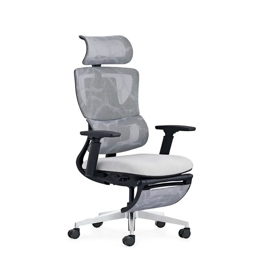 HKM-449939 Ergonomic High Back Mesh Office Chair with Adjustable Footrest and 3D Armrests