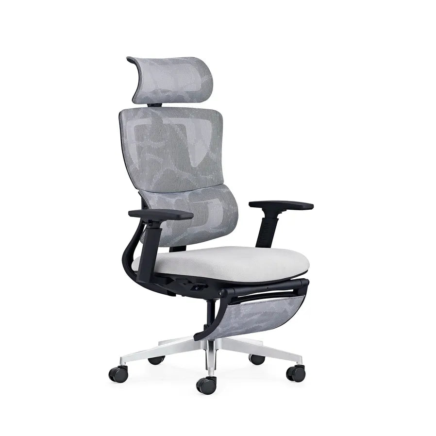 HKM-449939 Ergonomic High Back Mesh Office Chair with Adjustable Footrest and 3D Armrests
