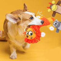 HKM-4499645 Interactive Plush Dog Toy with Hidden Snacks and Sound Features