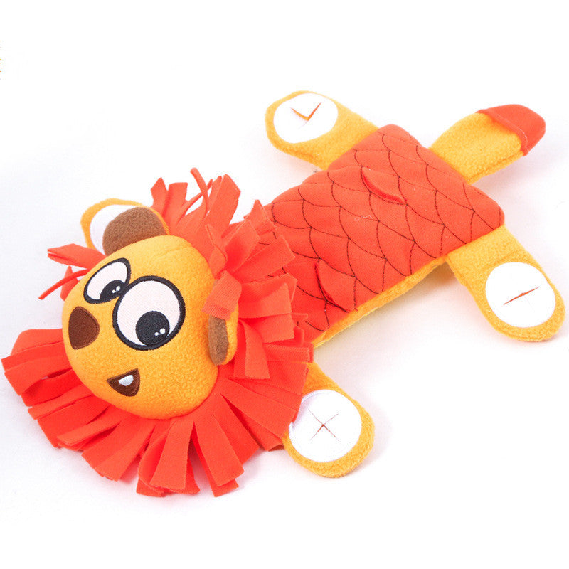 HKM-4499645 Interactive Plush Dog Toy with Hidden Snacks and Sound Features