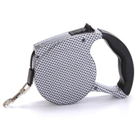 HKM-4499773 Automatic Multicolor Dog Traction Rope - 5m Adjustable Flat Belt with Cute Designs