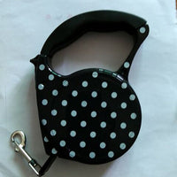 HKM-4499773 Automatic Multicolor Dog Traction Rope - 5m Adjustable Flat Belt with Cute Designs