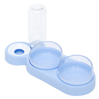 HKM-4500157 Automatic Pet Feeder with Water Fountain for Cats and Dogs - Double Food and Water Bowl with Raised Stand