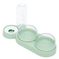 HKM-4500157 Automatic Pet Feeder with Water Fountain for Cats and Dogs - Double Food and Water Bowl with Raised Stand