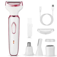 HKM-450067 4-in-1 Women's Electric Razor for Hair Removal and Grooming