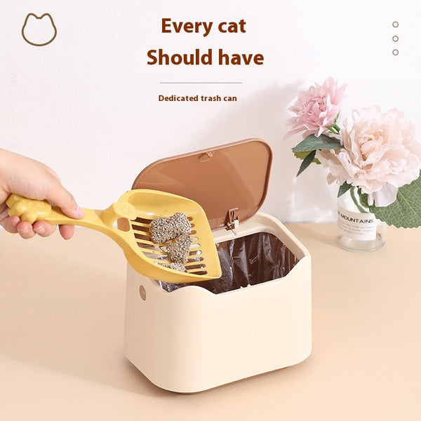 HKM-4501437 Fully Enclosed Cat Litter Shovel and Waste Disposal System with Garbage Bags