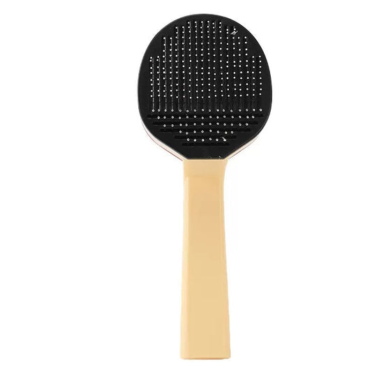 HKM-4501565 Cat Grooming Bristle Comb with Steel Needle Pairs ¨C 19*8*5cm, Plastic and Metal Construction