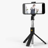 HKM-450195 Extendable Bluetooth Selfie Stick with Remote Control - Black & White Options