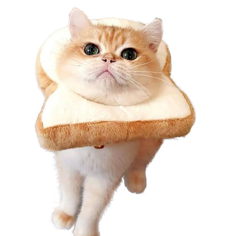 HKM-4502205 Cute Cartoon Bread Slice Headgear Accessory - Soft Cloth Material, Multiple Sizes Available