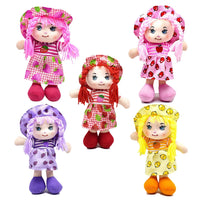 HKM-450323 Kawaii Plush Fruit Dress Rag Doll for Kids – Cute Soft Stuffed Toy for Girls' Gifts