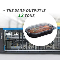 HKM-450387 Microwavable Clear Plastic Food Containers with Lids - Recycled Small Takeout Boxes