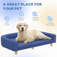 HKM-4504381 Large Dog Sofa Couch Bed with Washable Cushion for Comfort and Easy Maintenance