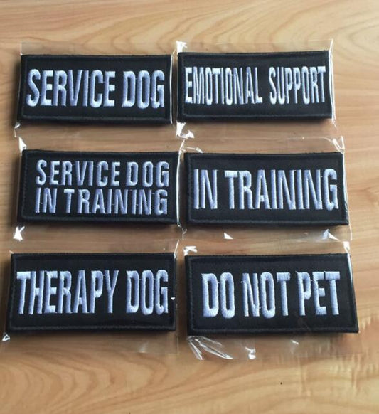 HKM-4505021 Pet-Themed Embroidered Badge Fabric Patch for Clothing, 9x4cm