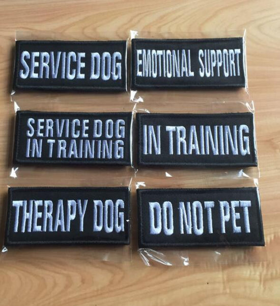 HKM-4505021 Pet-Themed Embroidered Badge Fabric Patch for Clothing, 9x4cm