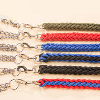HKM-4505533 Heavy-Duty Nylon Braided Dog Collar and Leash Set for Small, Medium, and Large Dogs