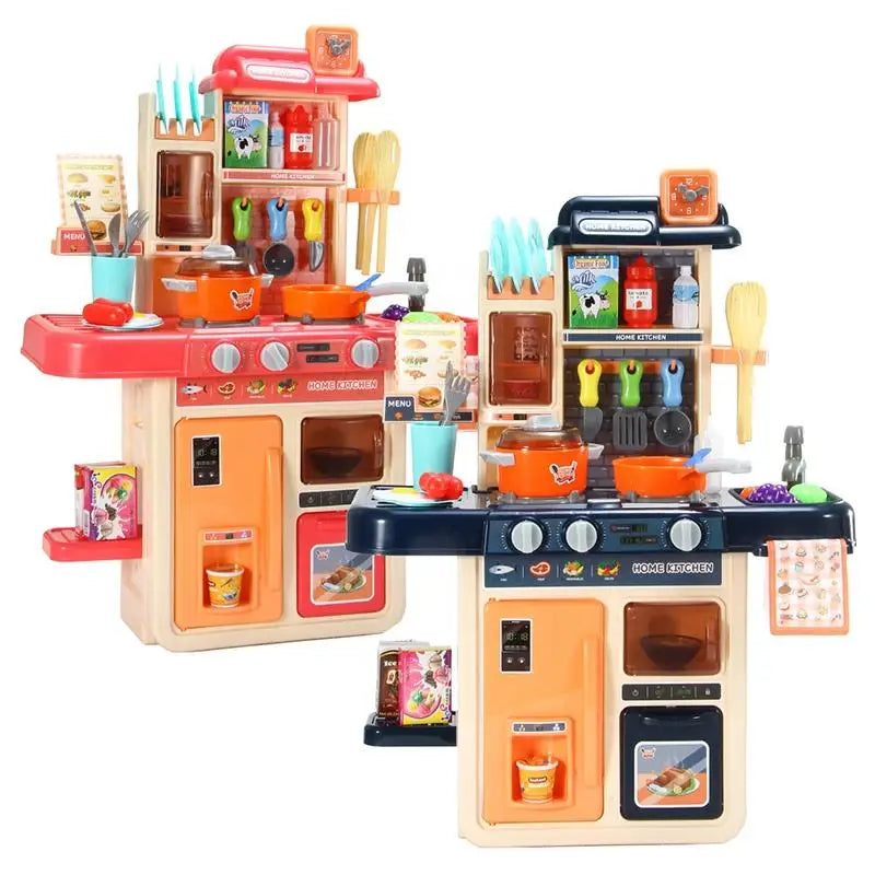 HKM-450643 Mini Kitchen Playset for Kids - Pretend Cooking Toy Set for Ages 0-14 Years, Durable Plastic Kitchen Accessories