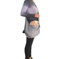 HKM-4507965 One-Shoulder Messenger Pet Backpack for Small Dogs and Puppies - Soft Fleece and Cotton, Multiple Colors Available