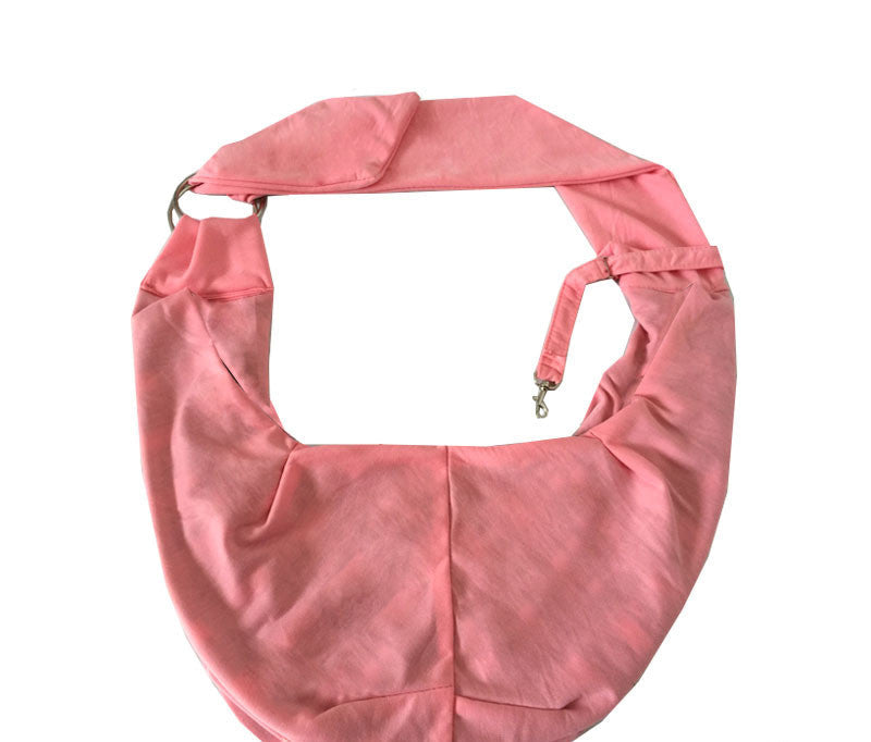 HKM-4507965 One-Shoulder Messenger Pet Backpack for Small Dogs and Puppies - Soft Fleece and Cotton, Multiple Colors Available