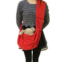 HKM-4507965 One-Shoulder Messenger Pet Backpack for Small Dogs and Puppies - Soft Fleece and Cotton, Multiple Colors Available