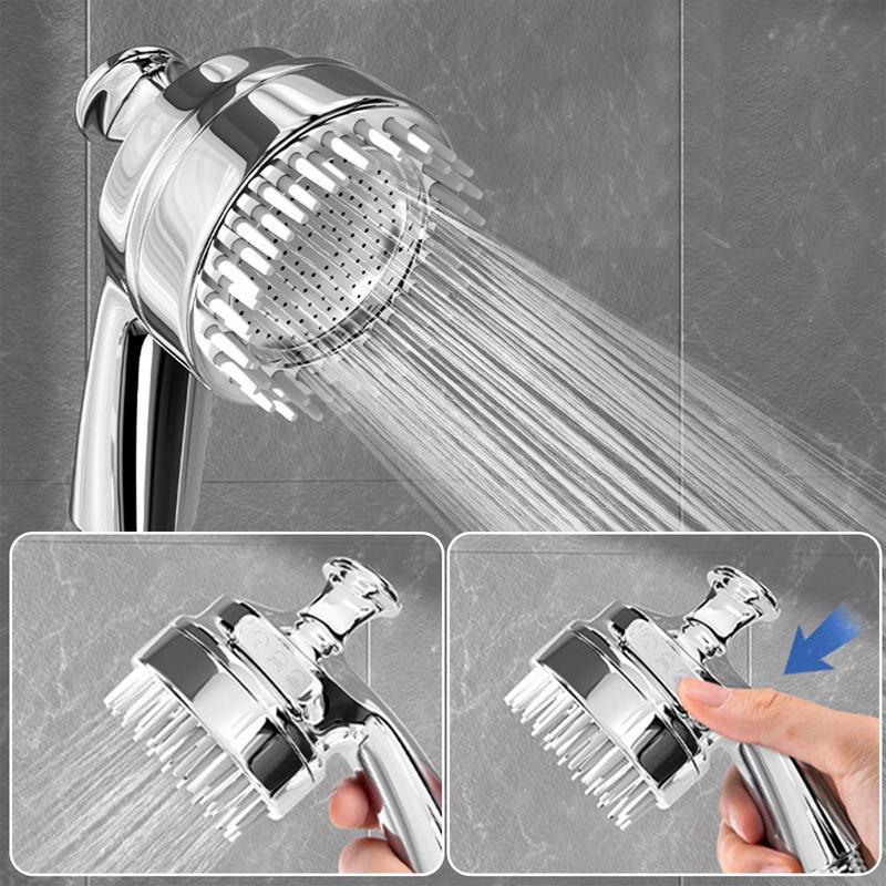 HKM-4508989 2-in-1 Dog Shower Hose Attachment with Soft Silicone Comb and Ergonomic Grip