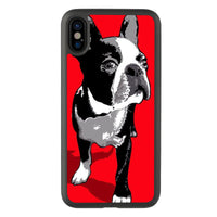HKM-450899 Cute Bulldog Silicone Mobile Phone Case for Apple Devices - Anti-Fall Protective Shell