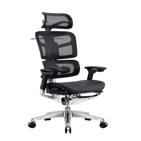 HKM-451091 Ergonomic High Back Office Chair with Adjustable Mesh Design and Swivel Headrest