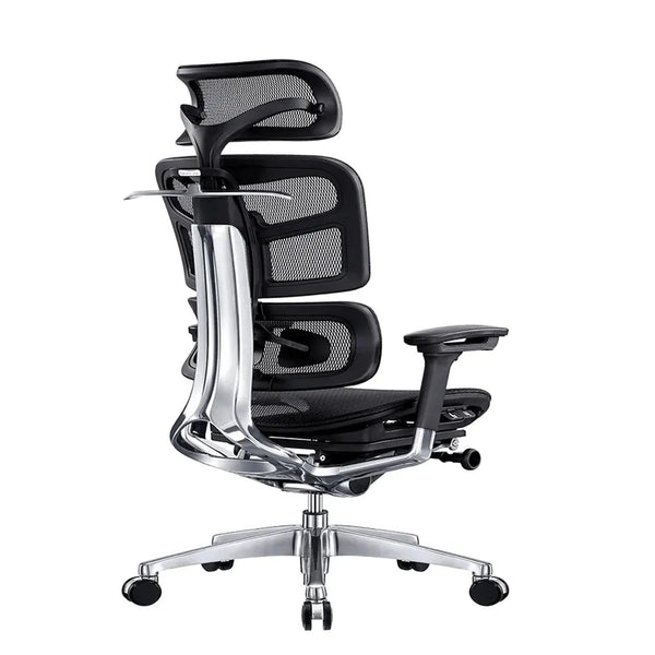 HKM-451091 Ergonomic High Back Office Chair with Adjustable Mesh Design and Swivel Headrest