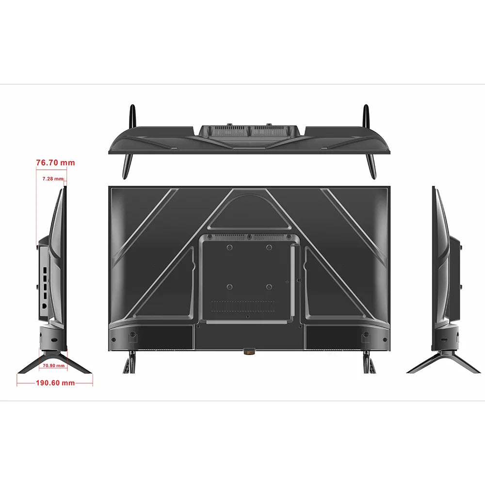HKM-451155 Smart LED TV 32" to 70" with 4K Ultra HD and Full HD Resolution