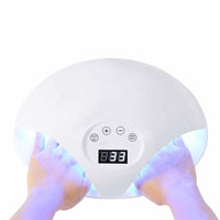 HKM-451283 Light Therapy Nail Dryer for Nail Polish and Glue - Color Options: White, Pink