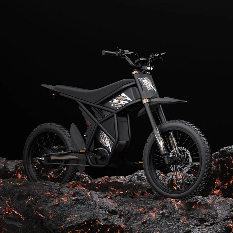 HKM-451347 60V Fat Tire Electric Mountain Bike, 3000W for US & 250W for EU, 3-Speed, Hydraulic Disc Brakes, 140-280KM Range