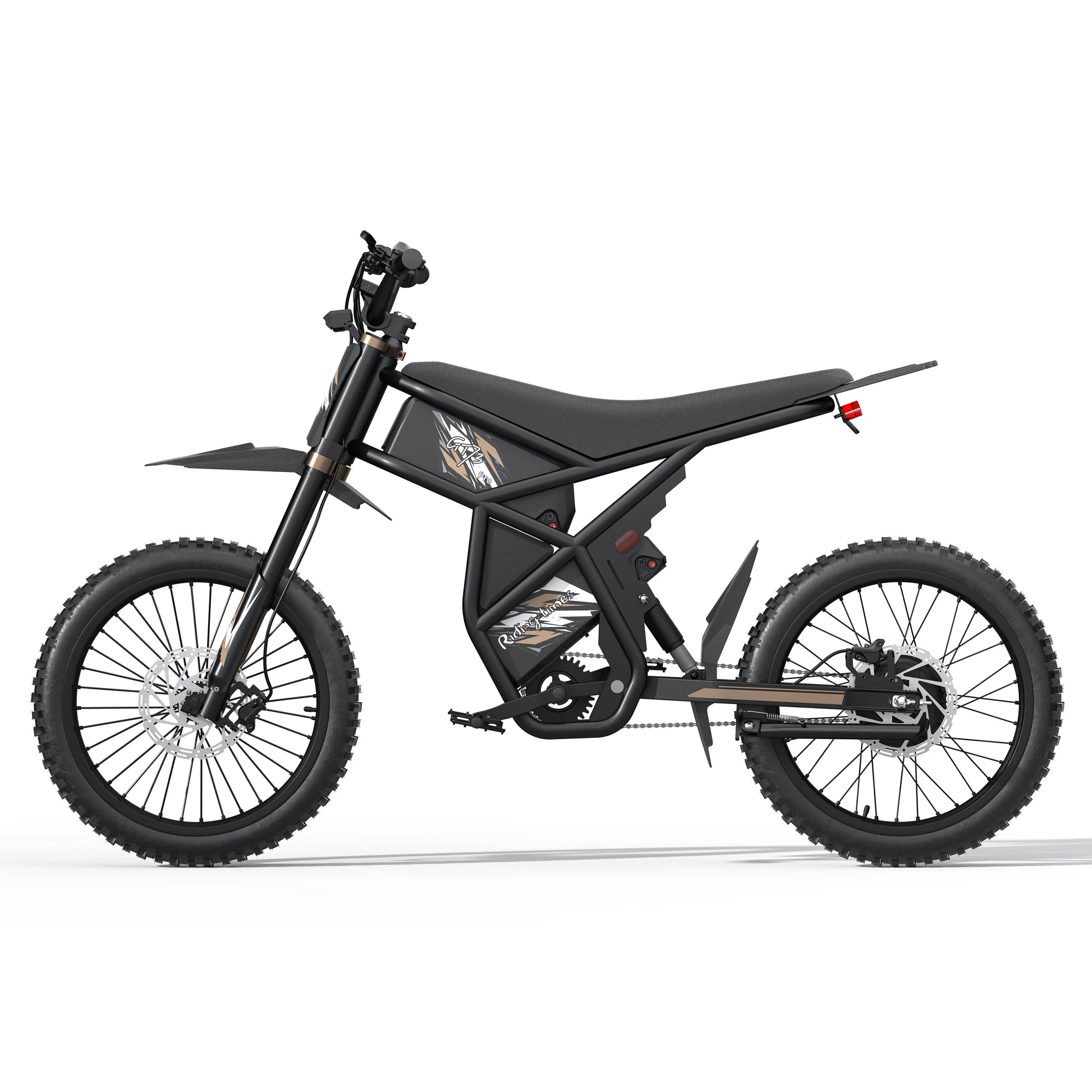 HKM-451347 60V Fat Tire Electric Mountain Bike, 3000W for US & 250W for EU, 3-Speed, Hydraulic Disc Brakes, 140-280KM Range