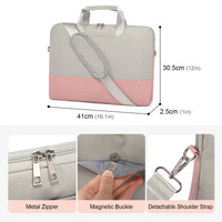 HKM-451347 Women's Laptop Bag for 15.6 Inch Laptop - Stylish Computer Briefcase with 4 Compartments for Work and Travel
