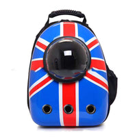 HKM-4513725 Portable Pet Backpack with Transparent Cover and Ventilation Holes for Cats and Dogs
