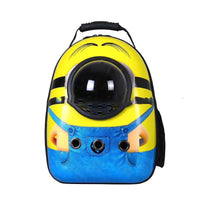HKM-4513725 Portable Pet Backpack with Transparent Cover and Ventilation Holes for Cats and Dogs