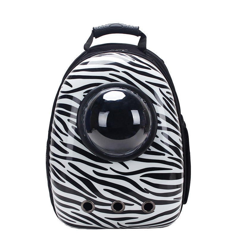 HKM-4513725 Portable Pet Backpack with Transparent Cover and Ventilation Holes for Cats and Dogs