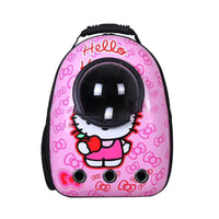 HKM-4513725 Portable Pet Backpack with Transparent Cover and Ventilation Holes for Cats and Dogs