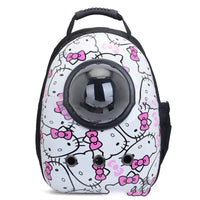 HKM-4513725 Portable Pet Backpack with Transparent Cover and Ventilation Holes for Cats and Dogs