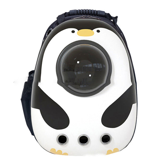 HKM-4513725 Portable Pet Backpack with Transparent Cover and Ventilation Holes for Cats and Dogs