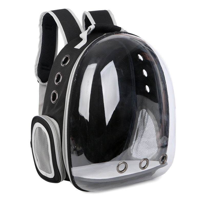 HKM-4513725 Portable Pet Backpack with Transparent Cover and Ventilation Holes for Cats and Dogs