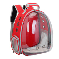 HKM-4513725 Portable Pet Backpack with Transparent Cover and Ventilation Holes for Cats and Dogs