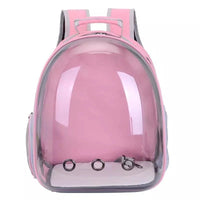 HKM-4513725 Portable Pet Backpack with Transparent Cover and Ventilation Holes for Cats and Dogs