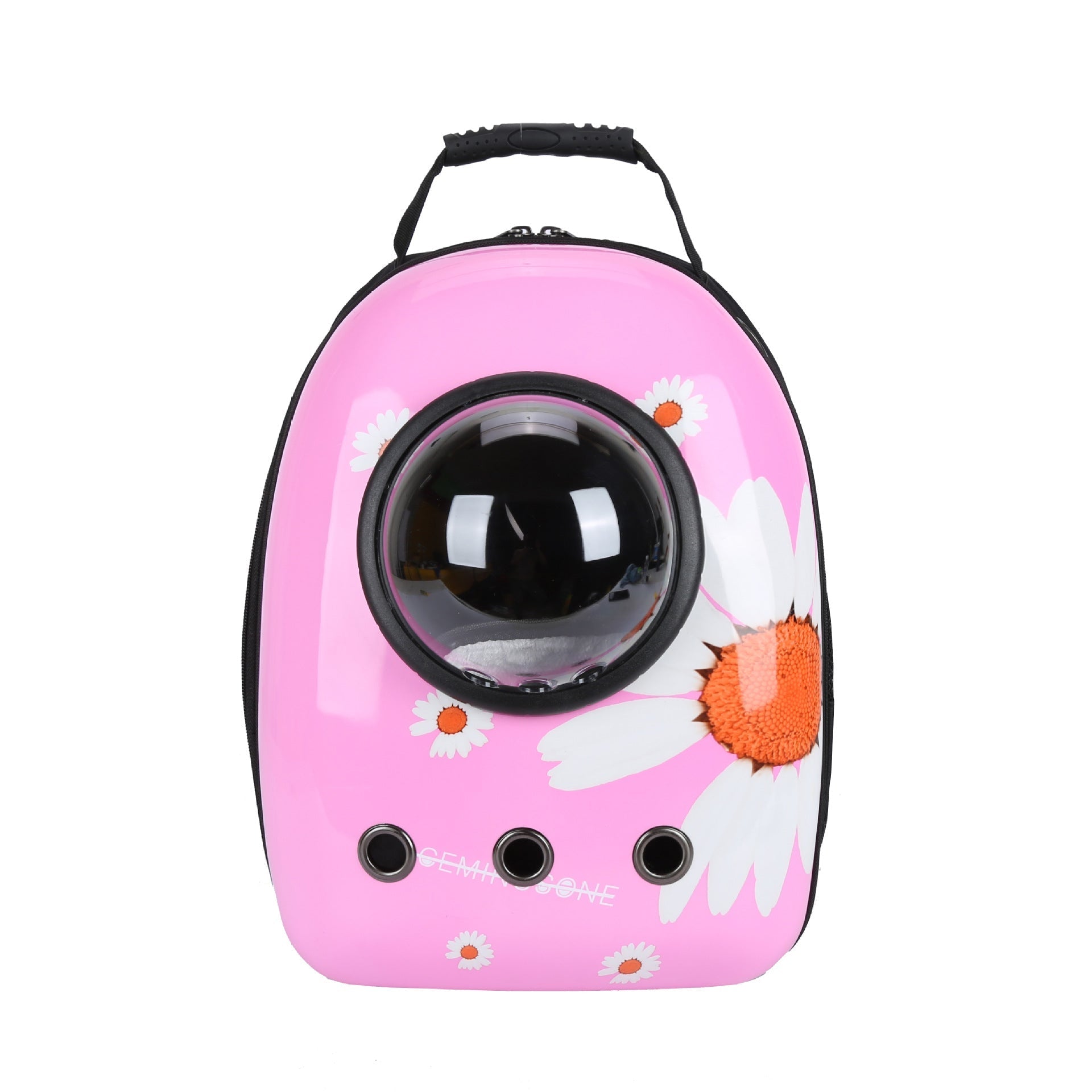 HKM-4513725 Portable Pet Backpack with Transparent Cover and Ventilation Holes for Cats and Dogs