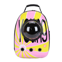 HKM-4513725 Portable Pet Backpack with Transparent Cover and Ventilation Holes for Cats and Dogs