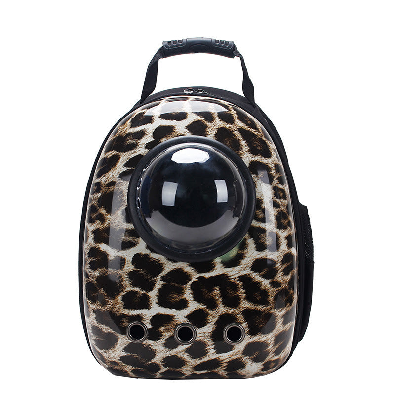 HKM-4513725 Portable Pet Backpack with Transparent Cover and Ventilation Holes for Cats and Dogs