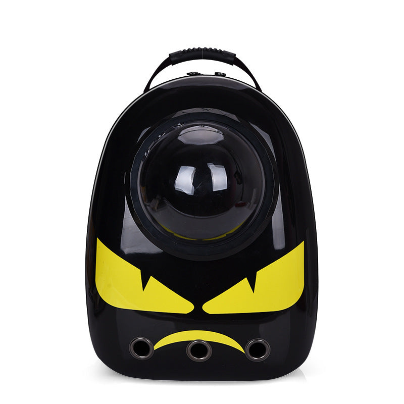 HKM-4513725 Portable Pet Backpack with Transparent Cover and Ventilation Holes for Cats and Dogs